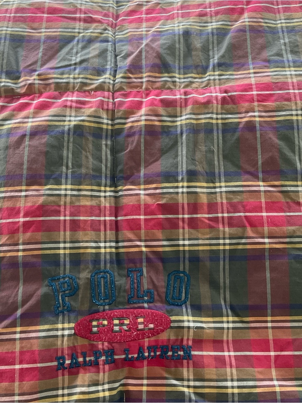 Vintage Polo Ralph Lauren Home Plaid Down Reversible Comforter Full/Queen - Picture 3 of 13